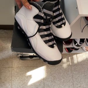 Jordan White and Black Sneakers